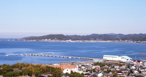 城山から見た館山湾